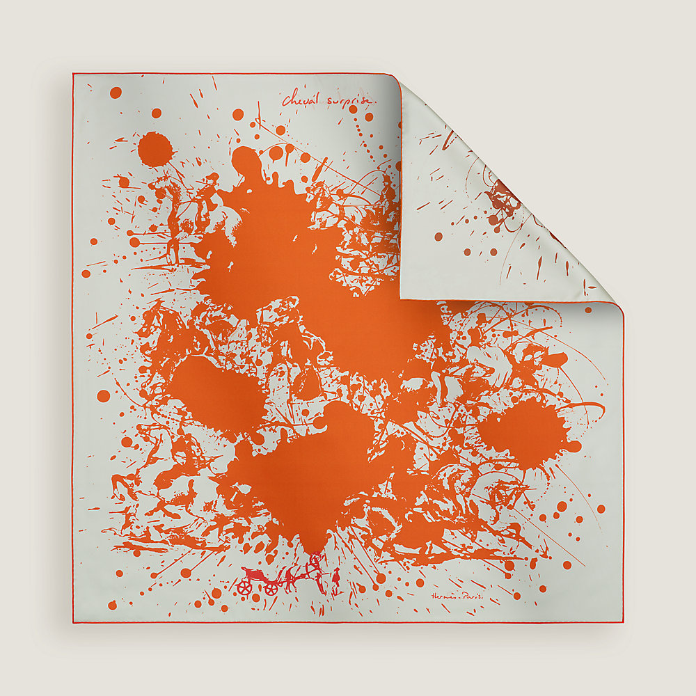 エルメス　カレ90 　Cheval Surprise Cheval Surprise double face scarf 90 | Hermès USA